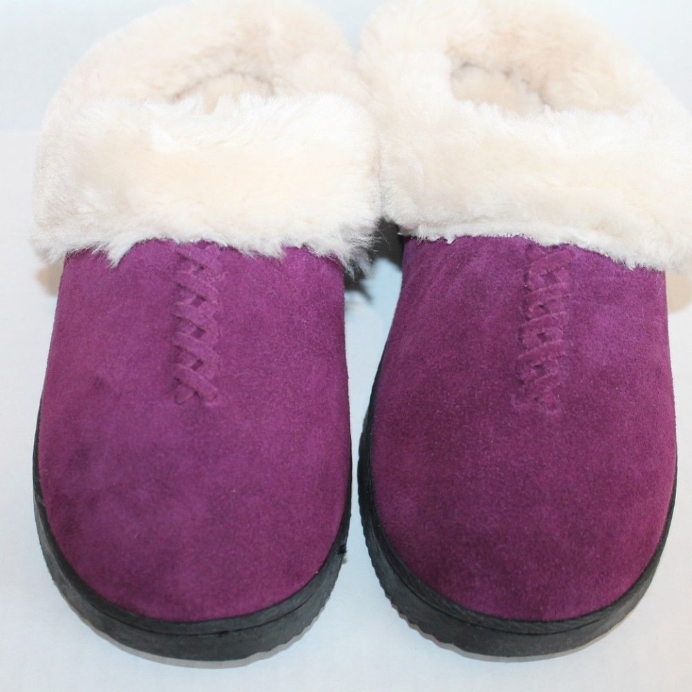 Dearfoams Genuine Authentic Suede Clog Slippers